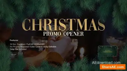 Merry Christmas Promo Openers template preview