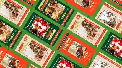 Merry Christmas Retro Instagram Stories Product Promo template preview