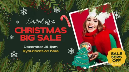 Merry Christmas Slider Promo Product Promo template preview