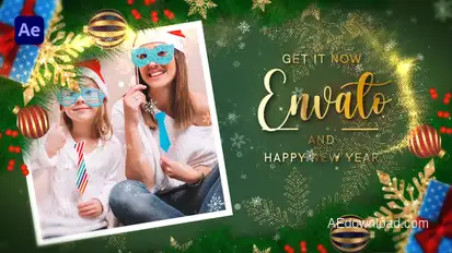 Merry Christmas Slideshow II Happy New Year 2025 Openers template preview