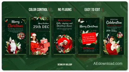 Merry Christmas Stories V3 Openers template preview