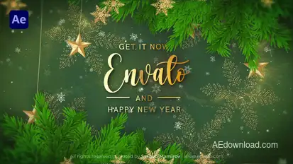 Merry Christmas Text Reveal 2025 Openers template preview