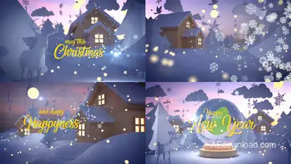 Merry Christmas Wish Titles template preview