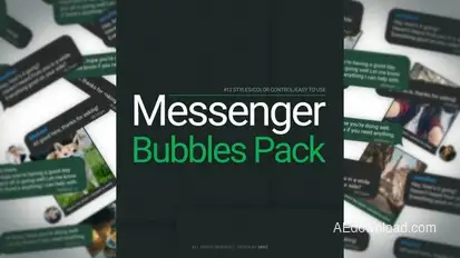 Messenger Bubbles Pack Titles template preview