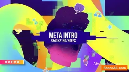 META Intro/ Abstract Cyber Bright Blog/ Night City DJ Performace/ Museum of Modern Art/ POP UP STORE Openers template preview