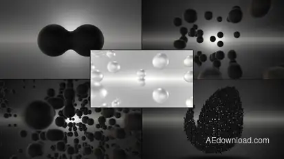 Metaballs Organic Element Logo Opener Logo Stings template preview