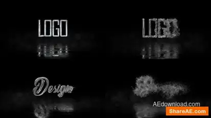 Metal Disintegration Logo Openers template preview