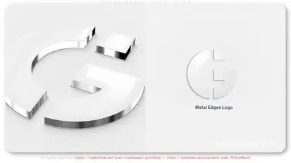 Metal Edges Logo Intro Logo Stings template preview