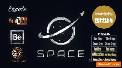 Metal Logo Reveal Logo Stings template preview