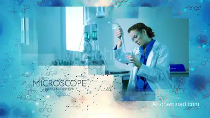 Microscope Video Slideshow Video Displays template preview