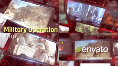 Military Operation Intro broadcast-packages template preview