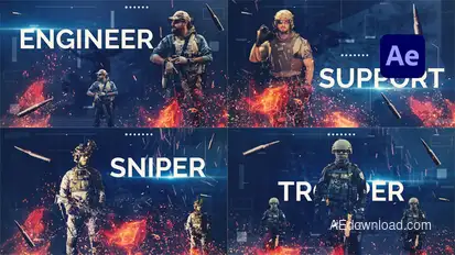 Military Team Openers template preview