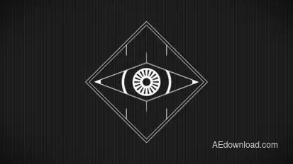 Minimal Abstract Eye Logo Logo Stings template preview