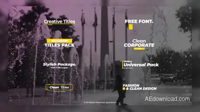 Minimal and Creative Titles Titles template preview