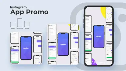 Minimal App Promo Instagram Product Promo template preview