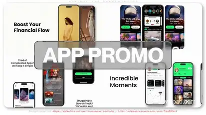 Minimal App Promotion Product Promo template preview