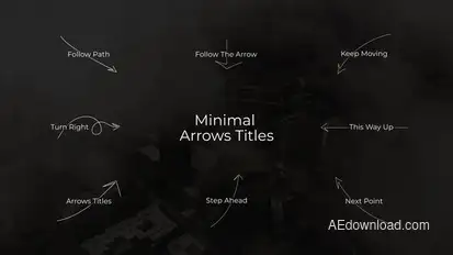 Minimal Arrows Titles Titles template preview