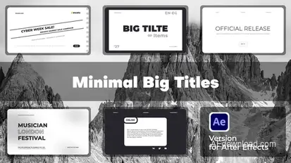 Minimal Big Titles Titles template preview