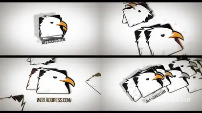 Minimal Business Falling Logos Logo Stings template preview