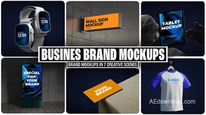 Minimal Business Mockups – Logo, Card & Brand Identity Templates Product Promo template preview