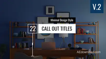 Minimal Call Out Titles v2.0 Titles template preview