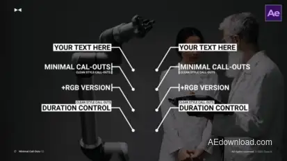 Minimal Call Outs 1.0  AE Elements template preview