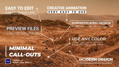 Minimal Call-Outs Titles template preview