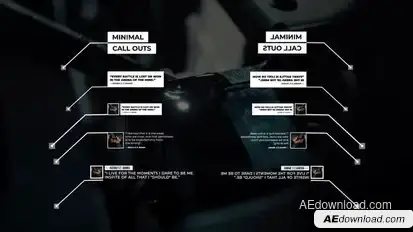 Minimal Call Outs Titles | After Effects Titles template preview