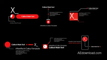 Minimal Callout Pack Titles template preview