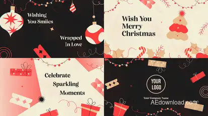 Minimal Christmas Wishes Openers template preview