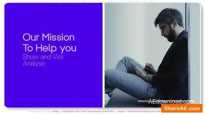 Minimal Clean Corporate Presentation Openers template preview