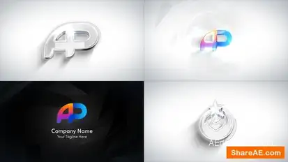 Minimal Clean Logo Reveal Logo Stings template preview