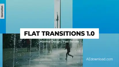 Minimal Flat Transitions For After Effects Elements template preview