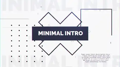 Minimal Intro Openers template preview