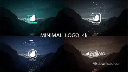 Minimal Logo 4k Logo Stings template preview