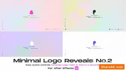 Minimal Logo Reveal 02 Logo Stings template preview