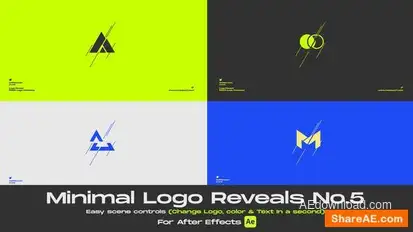 Minimal Logo Reveal 05 Logo Stings template preview