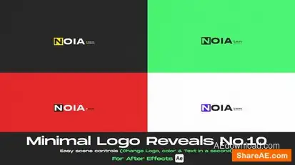 Minimal Logo Reveal 10 Logo Stings template preview