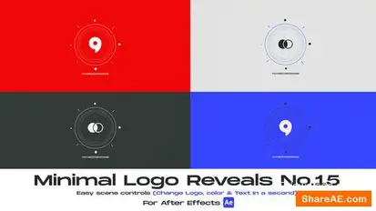 Minimal Logo Reveal 15 Logo Stings template preview