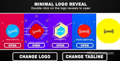 Minimal Logo Reveal Logo Stings template preview