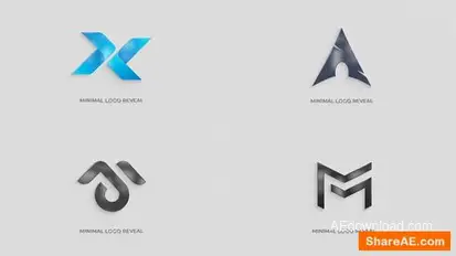 Minimal Logo Reveal Logo Stings template preview
