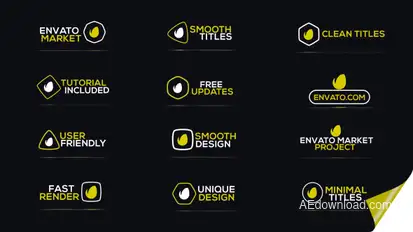 Minimal Logo Titles Titles template preview