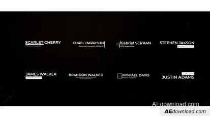 Minimal Lower Thirds 1.0 | AE Titles template preview