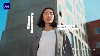 Minimal Lower Thirds Titles template preview