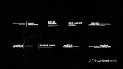 Minimal Lower Thirds | AE Titles template preview