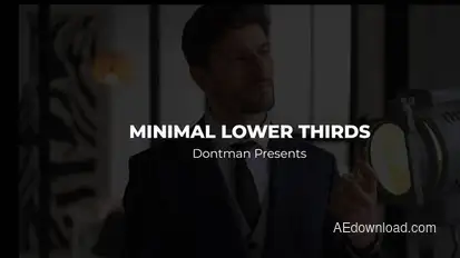 Minimal Lower Thirds | After Effects Elements template preview