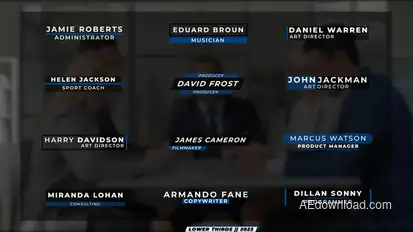 Minimal Lower Thirds | After Effects Elements template preview