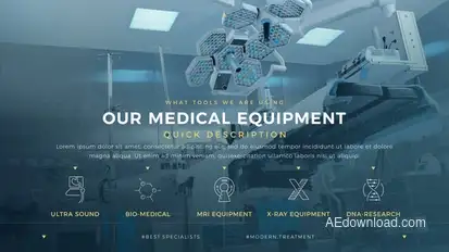 Minimal Medical Promo II Video Displays template preview