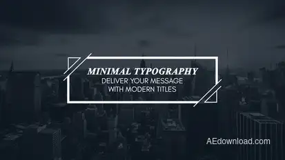 Minimal Modern Typography Titles template preview