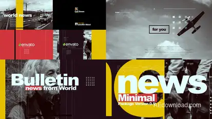 Minimal News Pack V1 broadcast-packages template preview
